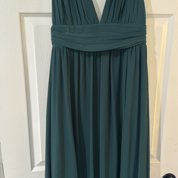 NEW Lulu’s Heavenly Hues Forest Green Maxi Dress - S - Picture 6 of 8